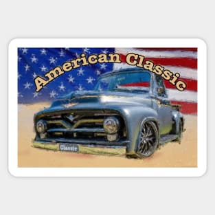Classic Old American Truck Sticker